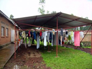 Et le linge sèche même par temps de grosses pluies!